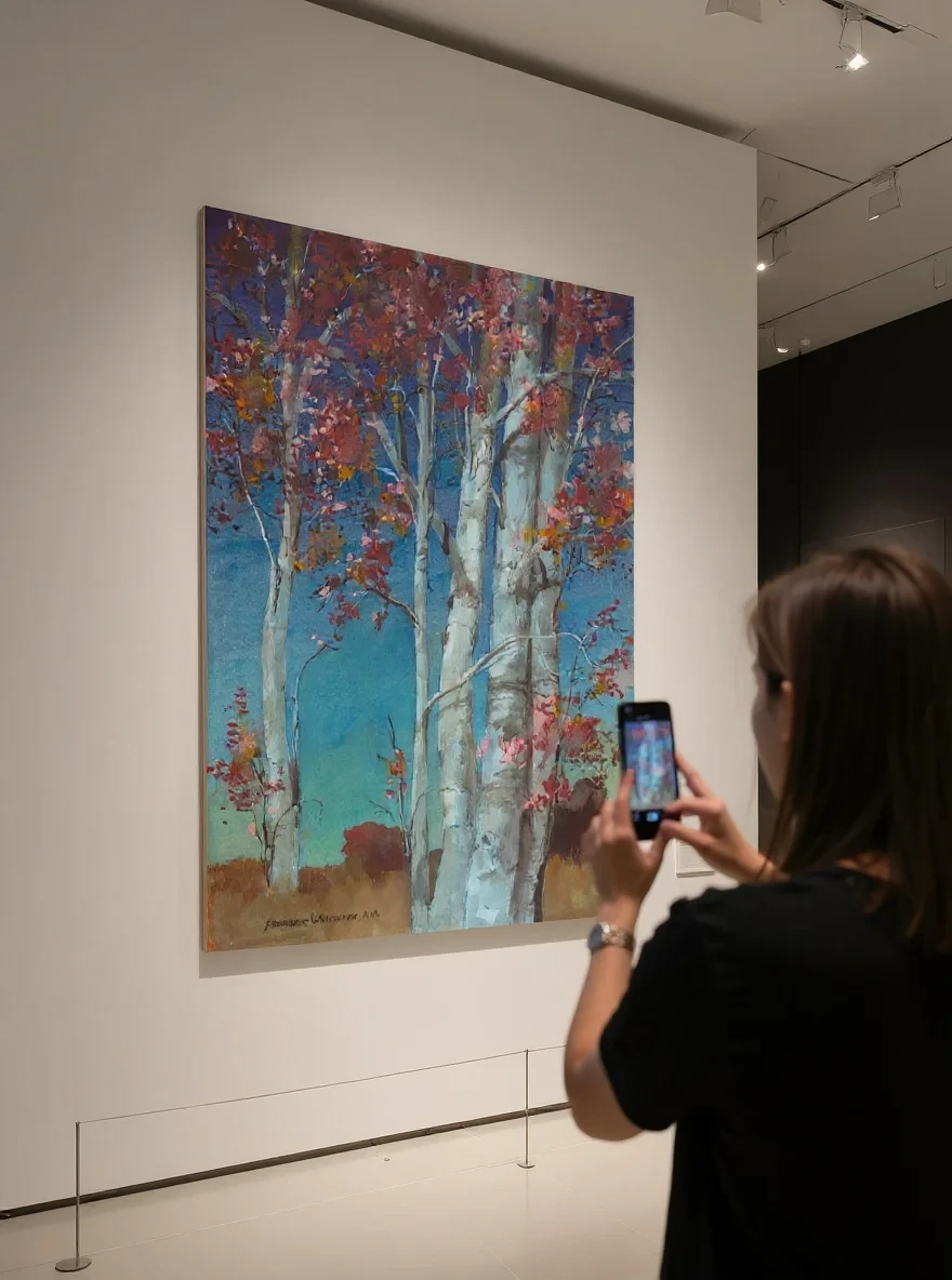 Exhibition hall art display